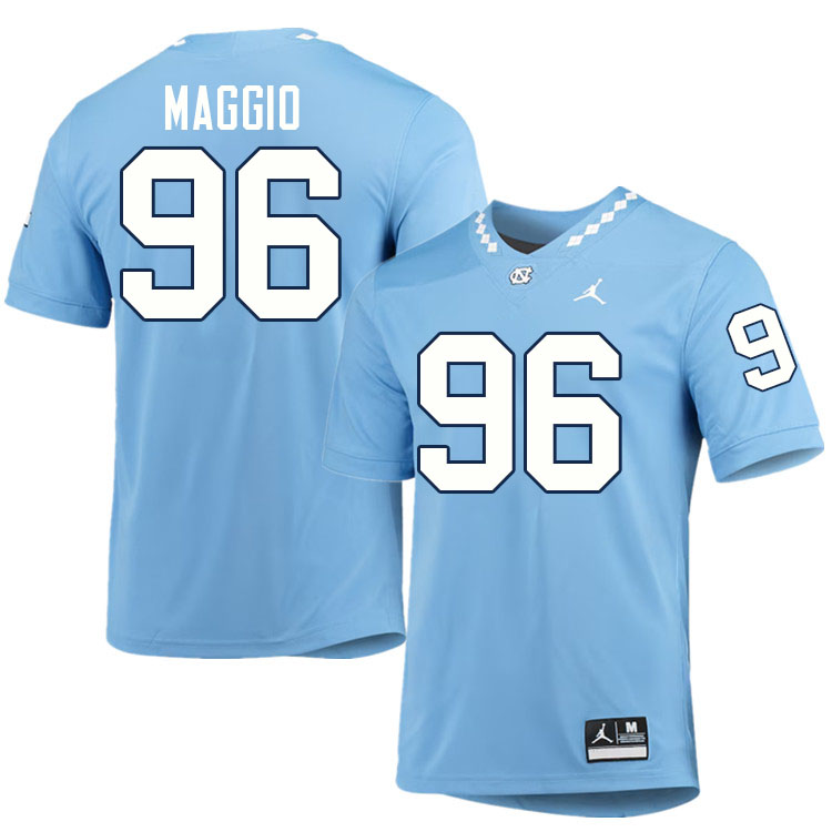 #96 Nicco Maggio North Carolina Tar Heels College Football Jersey Stitched-Carolina Blue